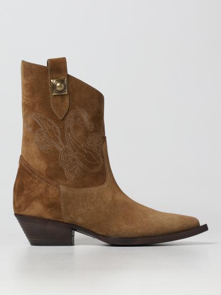 Etro embroidered suede ankle boots