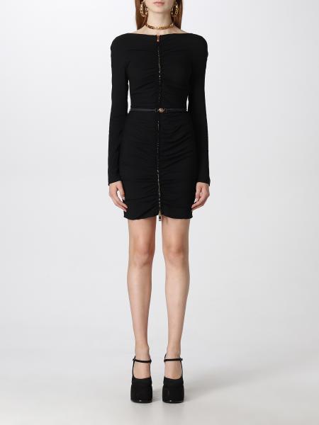 VERSACE: Medusa viscose blend dress - Black | Versace dress ...