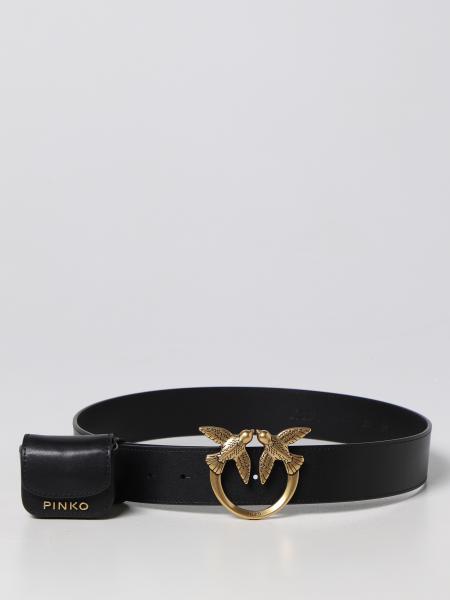 PINKO: belt for woman - Black | Pinko belt 1H2141Y5H7 online at GIGLIO.COM