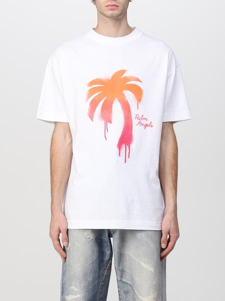 PALM ANGELS: t-shirt for man - White  Palm Angels t-shirt PMAA072S23JER007  online at