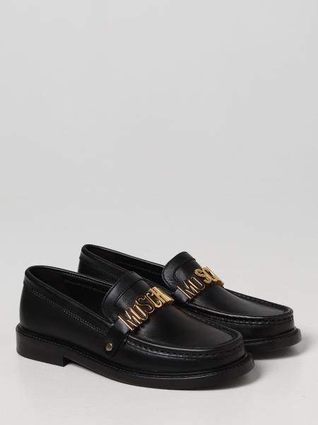 MOSCHINO COUTURE: loafers for woman - Black | Moschino Couture loafers ...