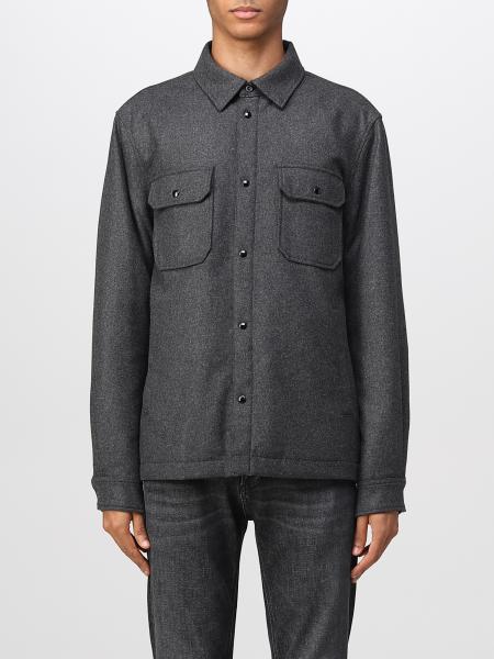 WOOLRICH: shirt for man - Grey | Woolrich shirt CFWOOS0066MRUT3190 ...