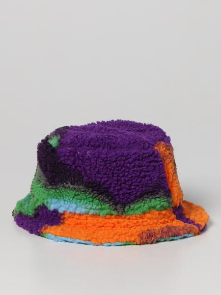 Msgm uomo: Cappello Msgm in shearling multicolor