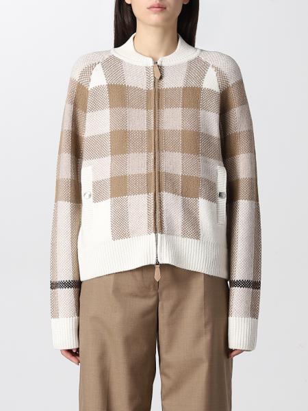 Burberry wool and cashmere bomber jacket with tartan pattern