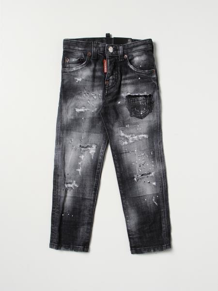 DSQUARED2 for boys - Black | Dsquared2 Junior jeans DQ0731D0A0D online on GIGLIO.COM
