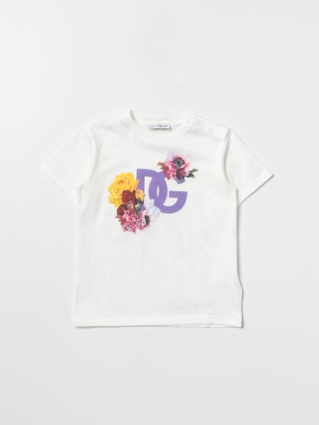 Dolce & Gabbana T-Shirt mit floralem DG-Print
