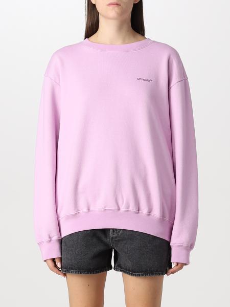 OFF-WHITE: sweatshirt for woman - Lilac | Off-White sweatshirt ...