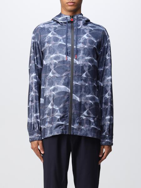 Felpa con zip Kiton stampata
