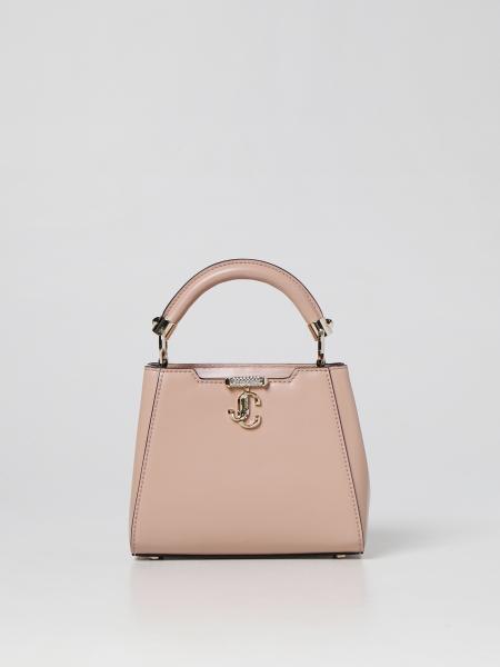 JIMMY CHOO: Varenne leather bag - Pink | Jimmy Choo handbag ...
