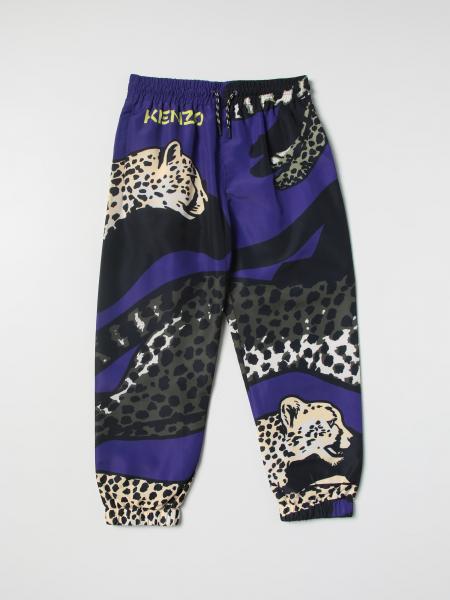 KENZO JUNIOR: Брюки мальчик - Сливовый 