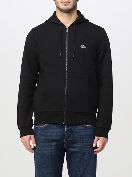 LACOSTE: sweatshirt for man - Black | Lacoste sweatshirt SH9626 online ...