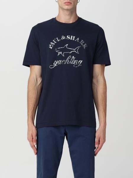 PAUL & SHARK: t-shirt for man - Blue | Paul & Shark t-shirt 12311604 ...