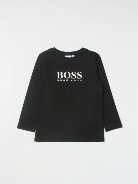 HUGO BOSS: sweater for boys - Black | Hugo Boss sweater J25P21 online ...