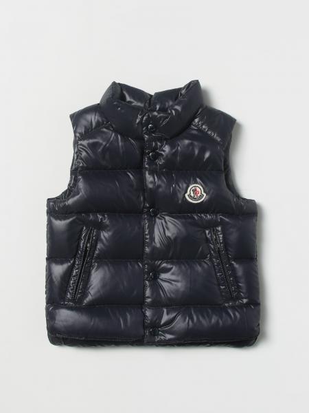 Kids' Moncler: Moncler padded down vest with logo