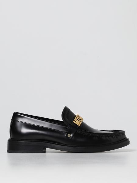 Moschino Couture brushed leather loafers