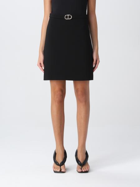 Twinset Skirt For Woman Black Twinset Skirt 222tp2416 Online On Gigliocom 4551