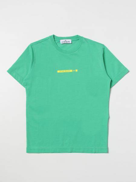 green stone island shirt