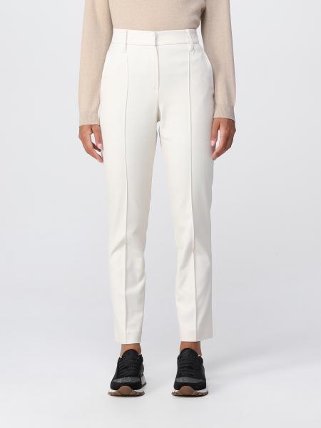 BRUNELLO CUCINELLI: women's pants - White | Brunello Cucinelli pants ...