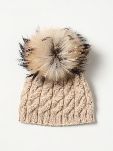 Cappello Il Gufo in lana con pompon