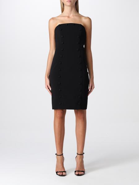 MOSCHINO COUTURE: viscose blend dress - Black | Moschino Couture dress ...