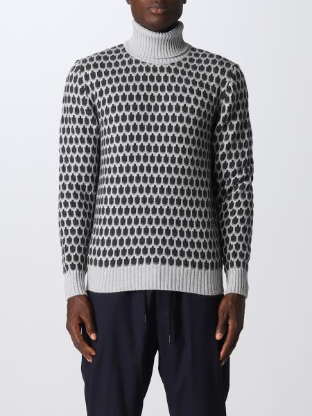 KITON: sweater for man - Grey | Kiton sweater UK1381W22 online on GIGLIO.COM