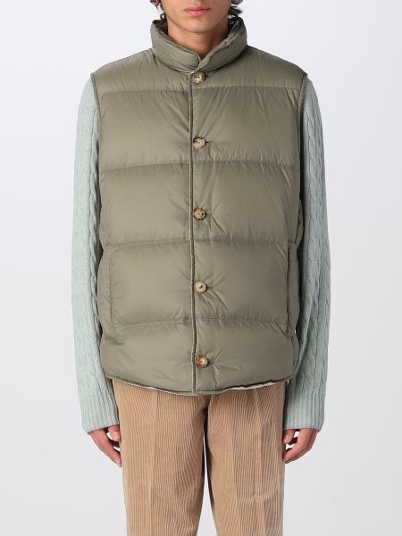 BRUNELLO CUCINELLI: men's vest - Green | Brunello Cucinelli suit vest ...