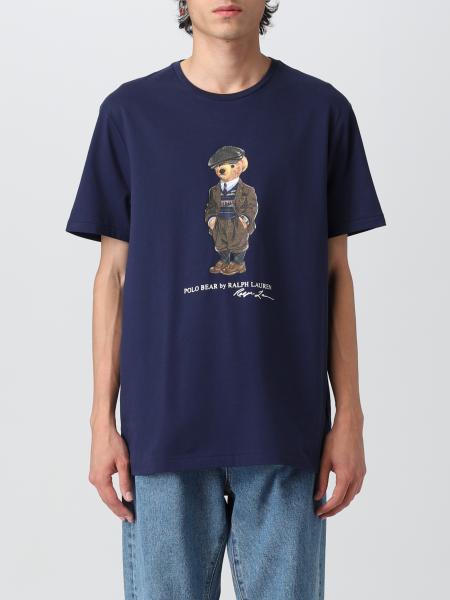 15% di sconto Maglietta Polo Bear Custom Slim-FitPolo Ralph Lauren in Cotone da Uomo colore Grigio Uomo T-shirt da T-shirt Polo Ralph Lauren 