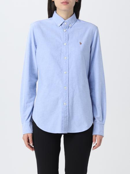 POLO RALPH LAUREN: shirt for woman - Blue | Polo Ralph Lauren shirt ...