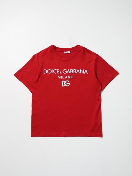 DOLCE & GABBANA：Tシャツ 女の子 - レッド | GIGLIO.COMオンラインのDolce & Gabbana Tシャツ