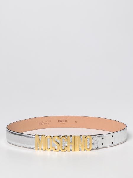 MOSCHINO COUTURE: belt for woman - Grey | Moschino Couture belt ...