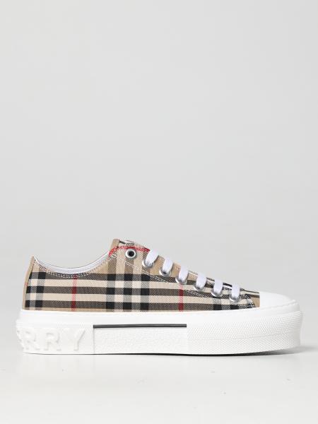 BURBERRY: sneakers for woman - Beige | Burberry sneakers 8050506 online on  