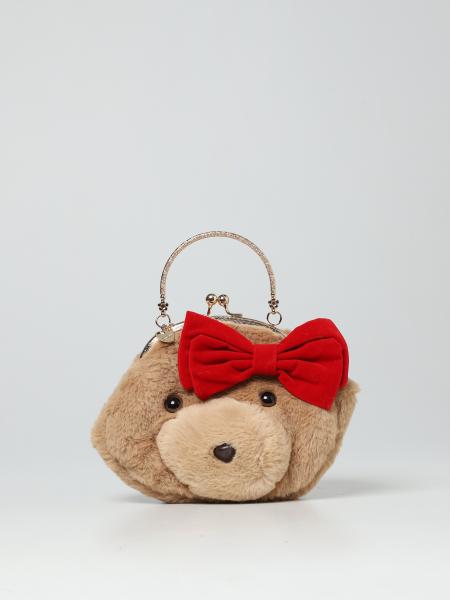 Borsa peluche teddy Monnalisa Bambina Accessori Borse Zaini 