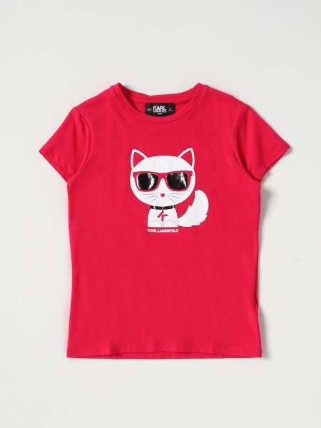 Karl Lagerfeld bambino: T-shirt Karl Lagerfeld Kids con stampa gatto