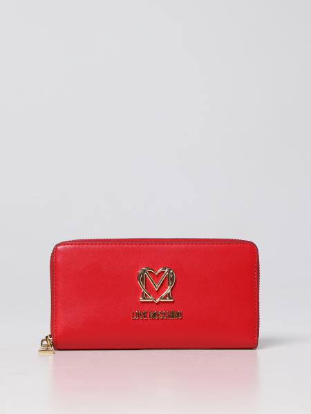 LOVE MOSCHINO: wallet for woman - Red | Love Moschino wallet ...