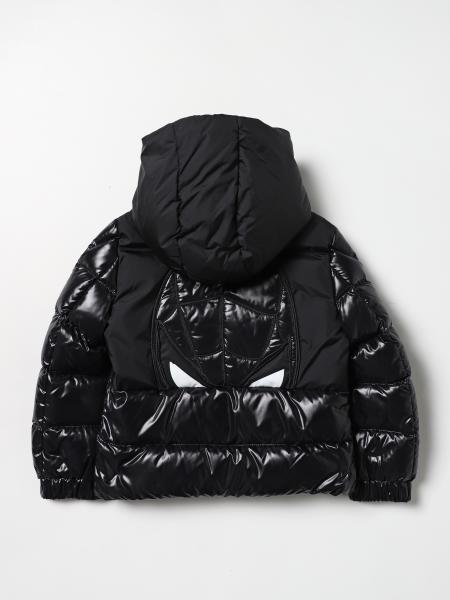 MONCLER: shiny nylon down jacket - Black | Moncler jacket 1A0003168950 ...