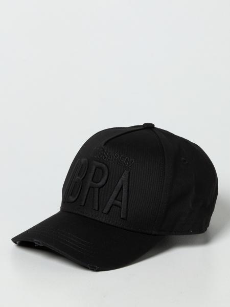 Cappello Ibra Black On Black Dsquared2 in cotone
