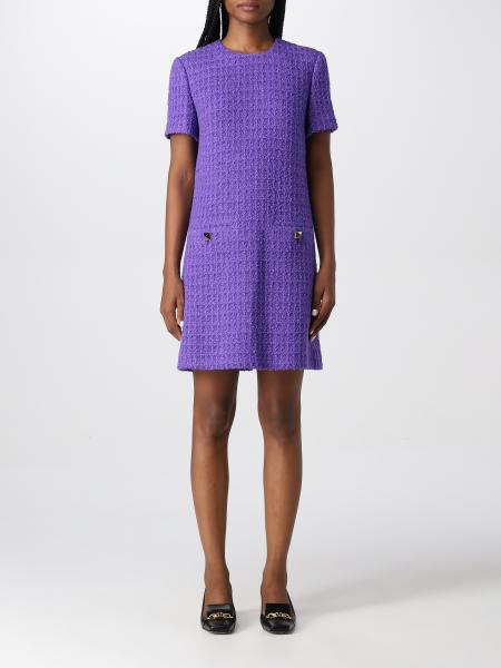 VALENTINO: dress for woman - Violet | Valentino dress 1B3VA0097B3 ...