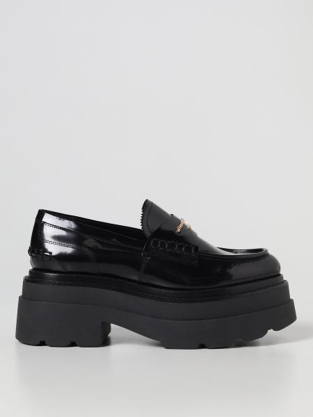 ALEXANDER WANG: loafers for woman - Black | Alexander Wang loafers ...