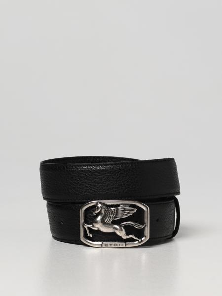 Etro grained leather belt
