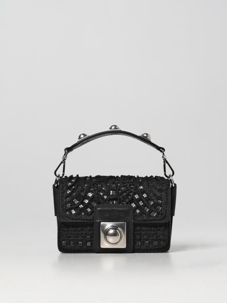 Etro Crown Me suede and embroidered crystals bag