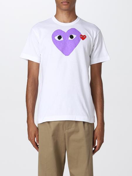 faglært i dag bypass COMME DES GARCONS PLAY: t-shirt for man - Violet | Comme Des Garcons Play t- shirt P1T106 online on GIGLIO.COM
