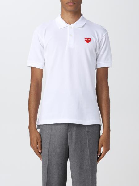 COMME DES GARCONS PLAY: polo shirt for man - White | Comme Des