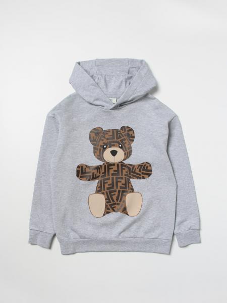 Giglio.com Bambina Abbigliamento Maglioni e cardigan Felpe e hoodies Felpe Felpa in cotone con stampa Bear 