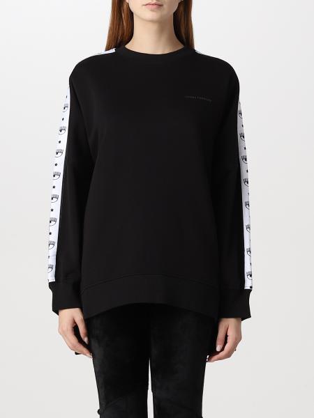 CHIARA FERRAGNI: sweatshirt for woman - Black | Chiara Ferragni ...