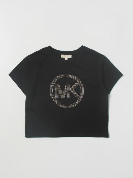 MICHAEL KORS: t-shirt for girls - Black | Michael Kors t-shirt R15127 ...