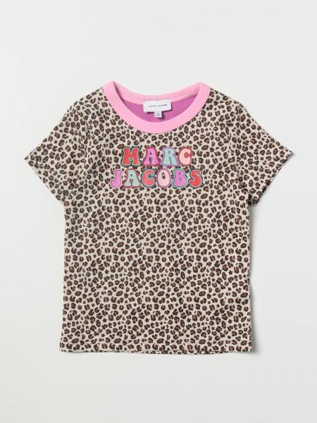 LITTLE MARC JACOBS: t-shirt for girls - Beige | Little Marc Jacobs t ...