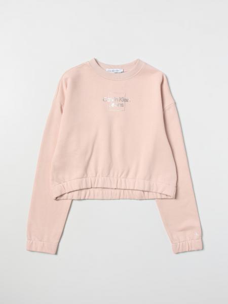 Calvin Klein Outlet: sweater for girls - Pink | Calvin Klein sweater ...