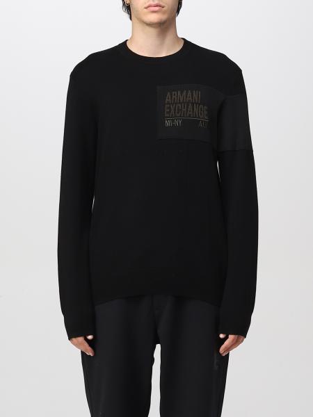 ARMANI EXCHANGE: sweater for man - Black | Armani Exchange sweater  6LZM1AZMU7Z online on 