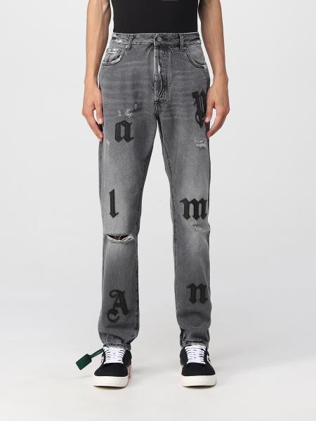 Jeans Palm Angels con lettering all-over