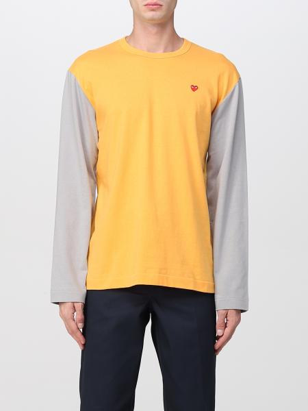 comme des garcons t shirt yellow